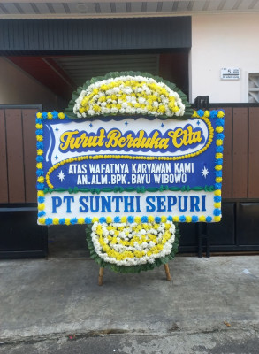 Papan Bunga Duka di Karangwuluh